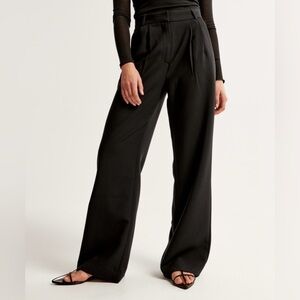 Abercrombie & Fitch - Black Sloan Tailored Wide Leg Pant